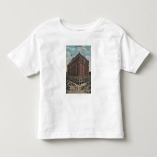 Camiseta Infantil Spokane, WA - vista do hotel de Davenport