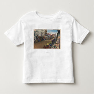 Camiseta Infantil St Petersburg, FL - vista da avenida central com
