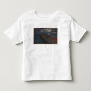 Camiseta Infantil St Petersburg, FL - vista enluarada de Gandy