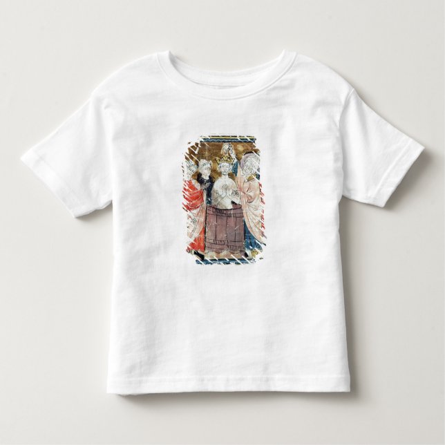 Camiseta Infantil St. Remigius, Bishop do baptismo de Rheims (Frente)