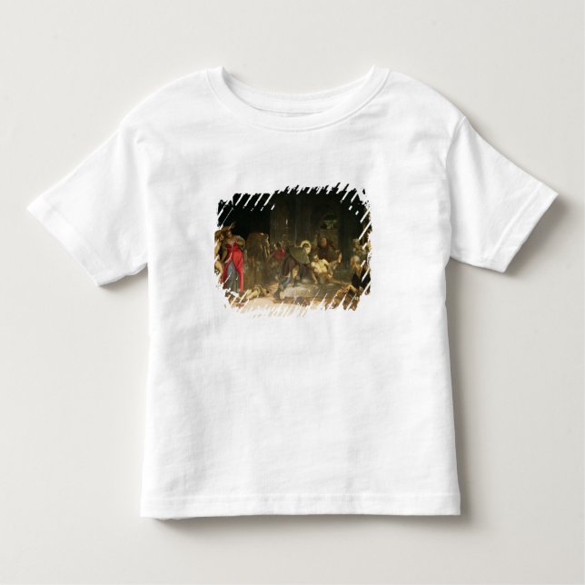 Camiseta Infantil St. Roch que cura o praga (Frente)