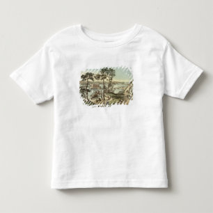 Camiseta Infantil Staten Island e os estreitos do forte Hamilton