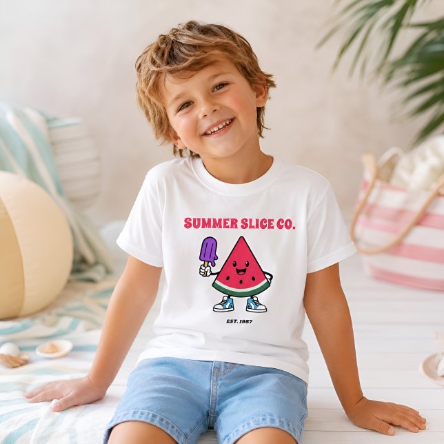 Camiseta Infantil Summer Slice Co Melancia (Criador carregado)