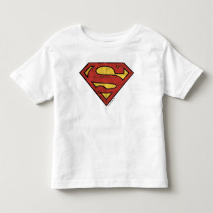 Camiseta Infantil Superman S-Shield Logotipo Grunge