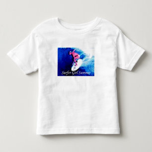 Camiseta Infantil surfista Girl Summer Trademarca Toddler T