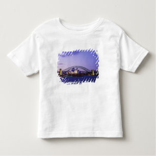 Camiseta Infantil Sydney Opera House e Harbor, New South 2