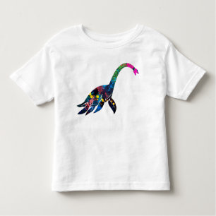 Camiseta Infantil T abstrato do bebê de Dino do mar