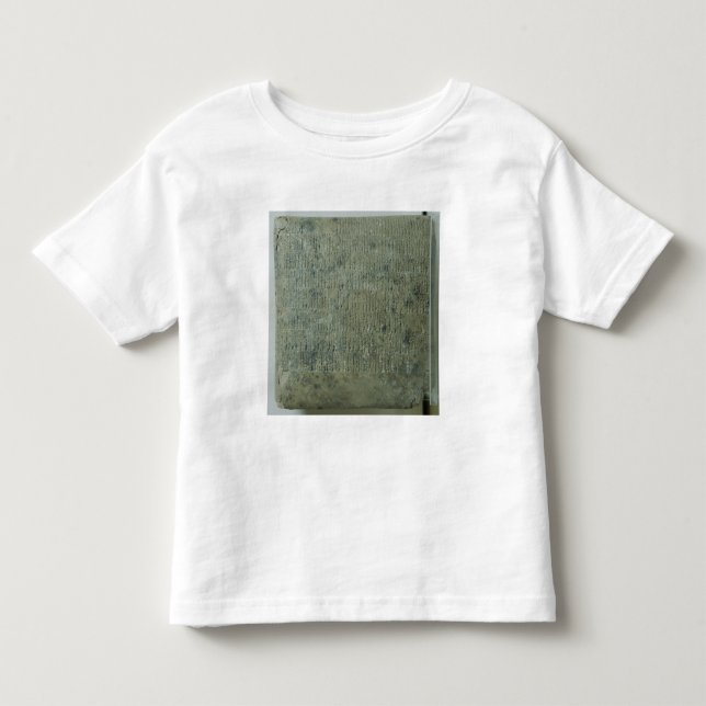 Camiseta Infantil Tabuleta com roteiro cuneiform (Frente)