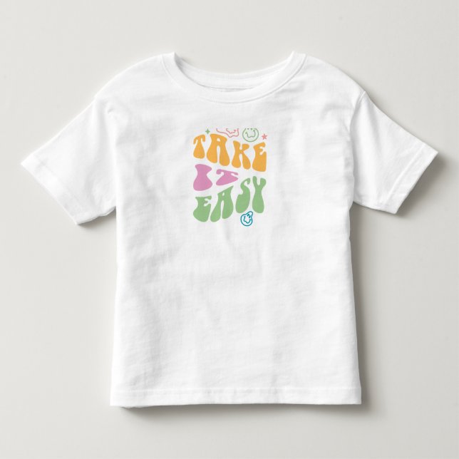 Camiseta infantil Take it easy kids (Frente)