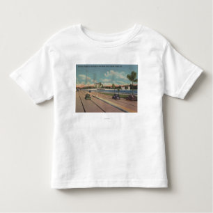 Camiseta Infantil Tampa, FL - vista da avenida de Bayshore, ponte