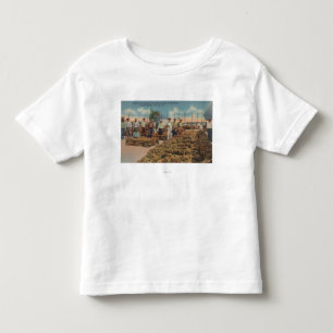 Camiseta Infantil Tarpon Springs, FL - cena da troca da esponja