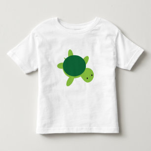 Camiseta Infantil Tartaruga verde bonito