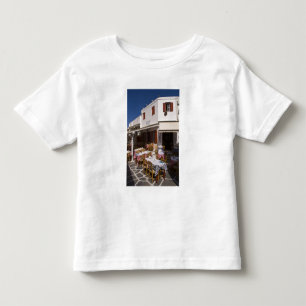 Camiseta Infantil Taverna Nikos, Mykonos, Ilhas Cíclades, Grécia