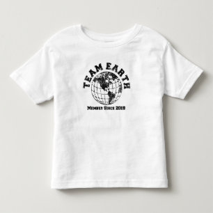 Camiseta infantil Team Earth: Membro Desde 2018