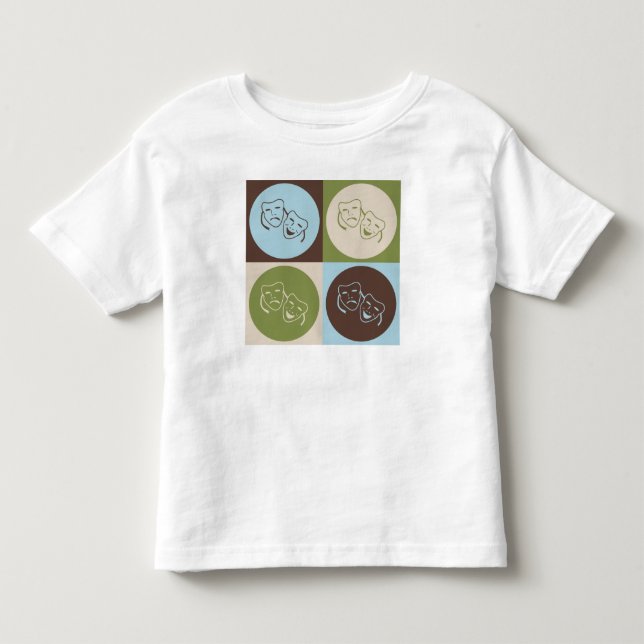 Camiseta Infantil Teatro de pop art (Frente)