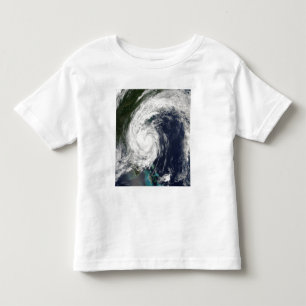 Camiseta Infantil Tempestade tropical Hanna sobre a costa leste