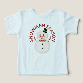 Camiseta Infantil Temporada do Boneco de Neve Kawa