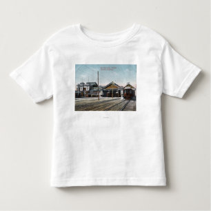 Camiseta Infantil Terminal e estrada de ferro chaves de balsa da