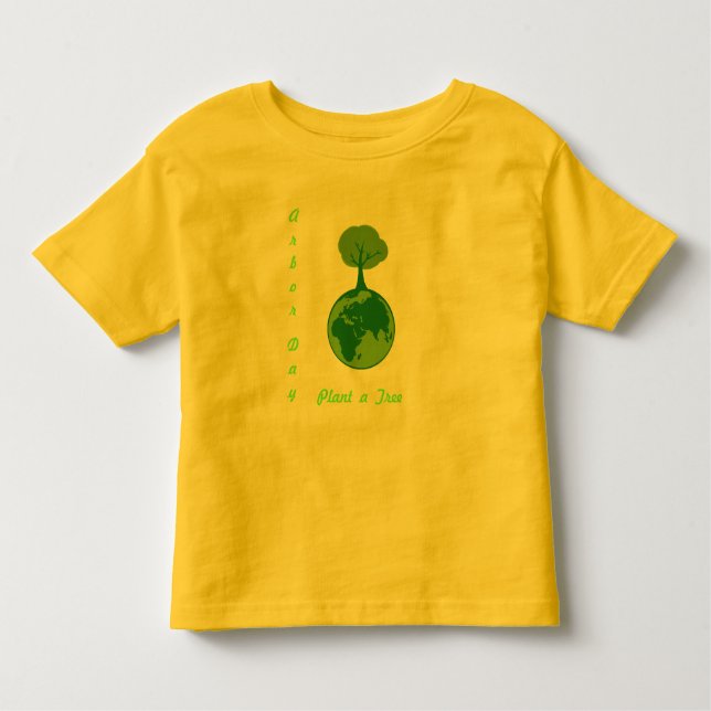 Camiseta Infantil Terra e Árvore - (Frente)