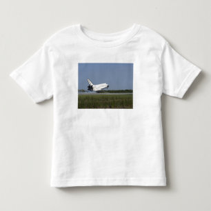 Camiseta Infantil Terras da descoberta do vaivém espacial na pista