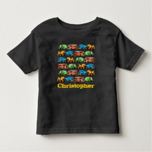 Camiseta Infantil Teste padrão conhecido feito sob encomenda do