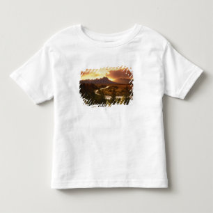 Camiseta Infantil Teton Range no pôr do sol, de Cobra River