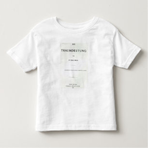 Camiseta Infantil Titlepage a morrer Traumdeutung por Sigmund Freud