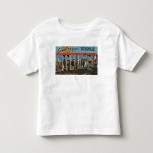 Camiseta Infantil Titusville, Pensilvânia - grandes cenas da letra