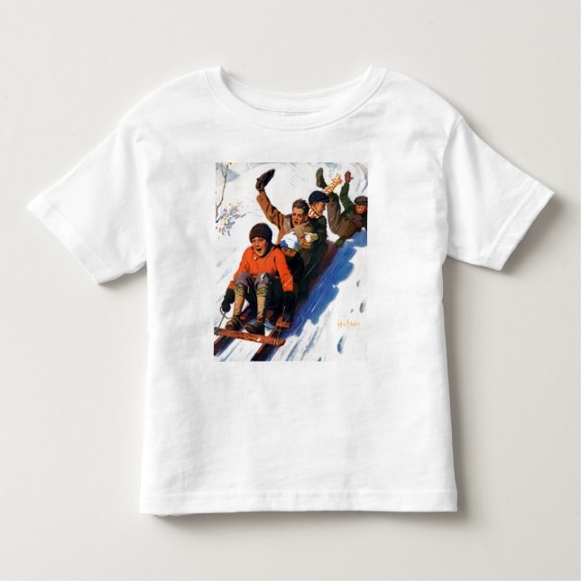 Camiseta Infantil Tobagganing (Frente)