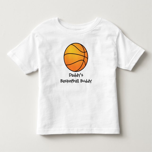 Camiseta Infantil Toddler T Shirt "Amigo de Basquete Pai" (Frente)