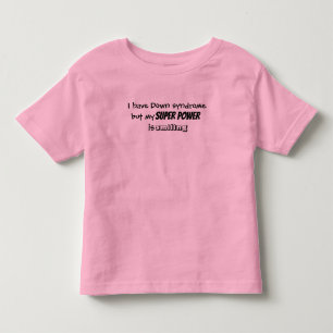 Camiseta Infantil Toddler Tshirt "...o meu super poder está a sorrir