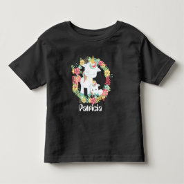 Camiseta Infantil Todler garotas de unicórnio bonitinho Fantasy Hood