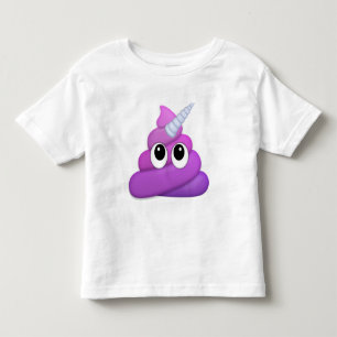 Camiseta Infantil Tombadilho pequeno especial Emoji do unicórnio