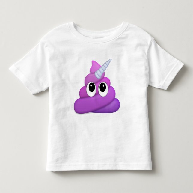 Camiseta Infantil Tombadilho pequeno especial Emoji do unicórnio (Frente)