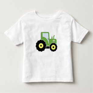 Camiseta Infantil Trator verde do brinquedo