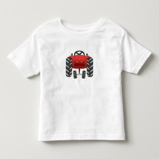 Camiseta Infantil Trator vermelho