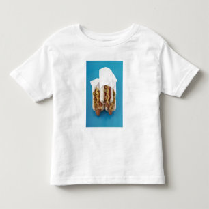 Camiseta Infantil Três cachorros quentes nos bolos