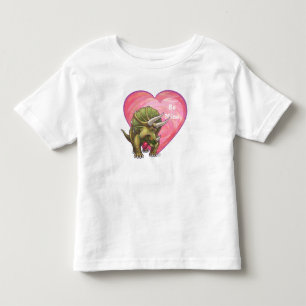 Camiseta Infantil Triceratops Apaixonado Dia dos Namorados