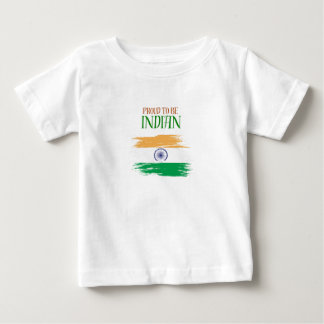 Camiseta Infantil Tricolor Orgulhosamente Indiano