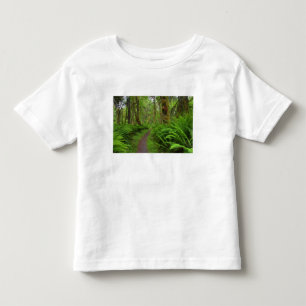 Camiseta Infantil trilha Maple Glade, samambaias e musgo cobertos