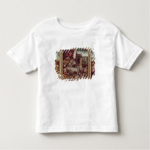 Camiseta Infantil Triptych da tentação de St Anthony