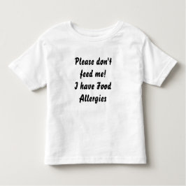 Camiseta Infantil TShirt da alergia de comida