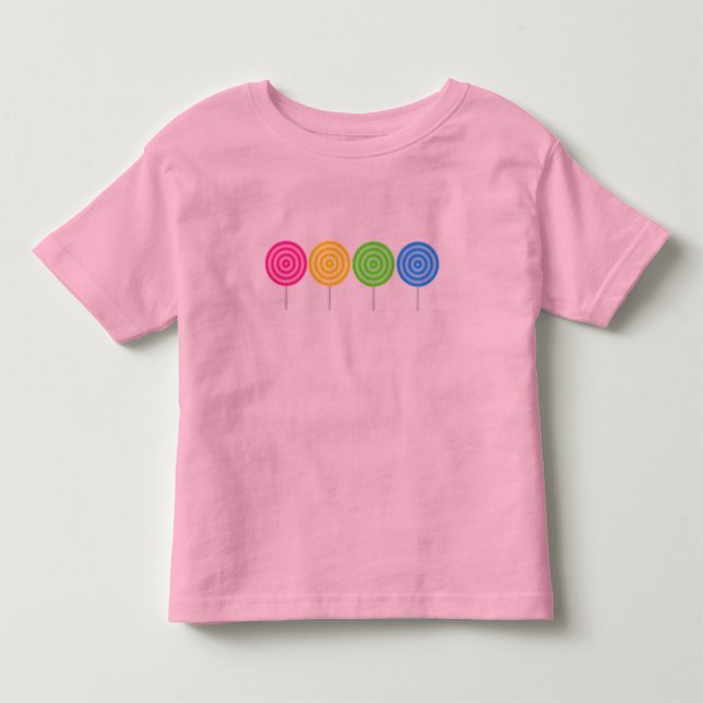 Camiseta Infantil Tshirt da campainha da criança dos pirulitos (Frente)