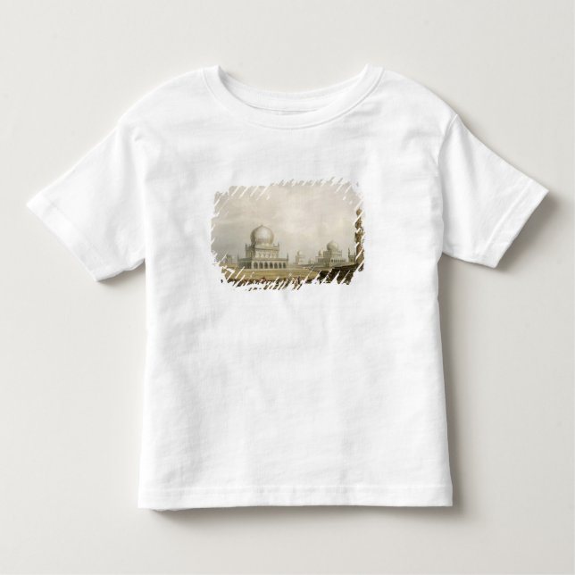 Camiseta Infantil Túmulos dos reis de Golconda em 1813, de Volum (Frente)