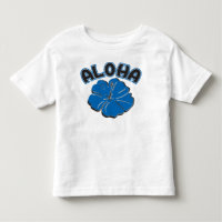 Um azul grande ALOHA a você