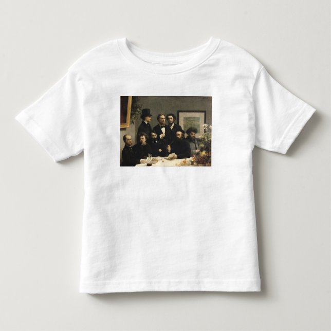 Camiseta Infantil Um canto da mesa, 1872 (Frente)