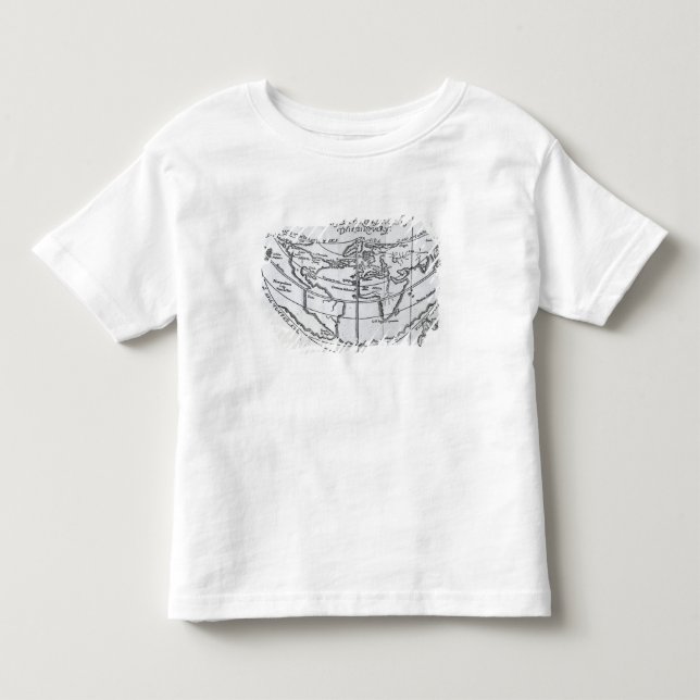 Camiseta Infantil Um mapa geral (Frente)