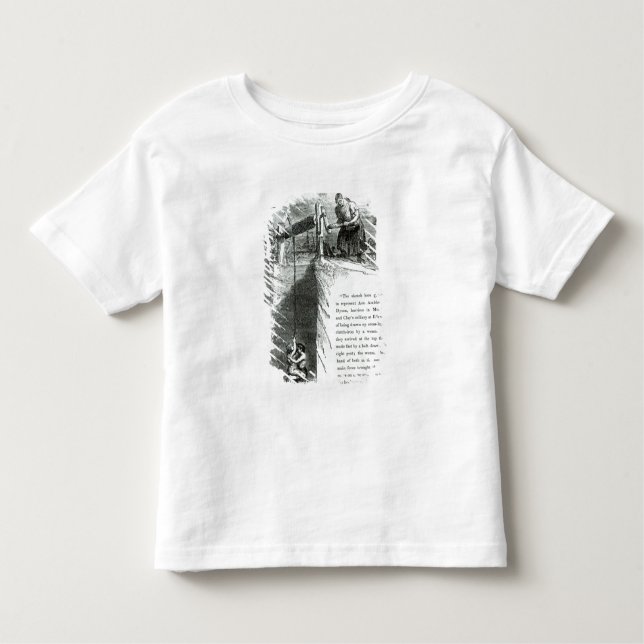 Camiseta Infantil Um menino e uma garota sendo feridos num poço de m (Frente)