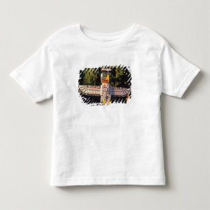 Camiseta Infantil Um poste totêmico em Vancouver, Canadá.