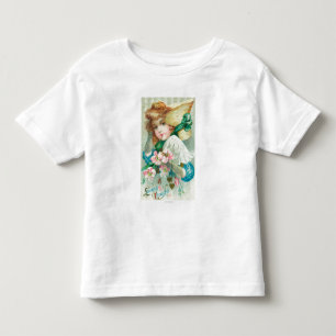 Camiseta Infantil Uma donzela Loving do pensamento com capota